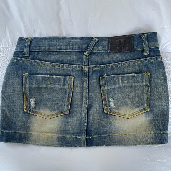 Denim Mini Skirt - Picture 6 of 8